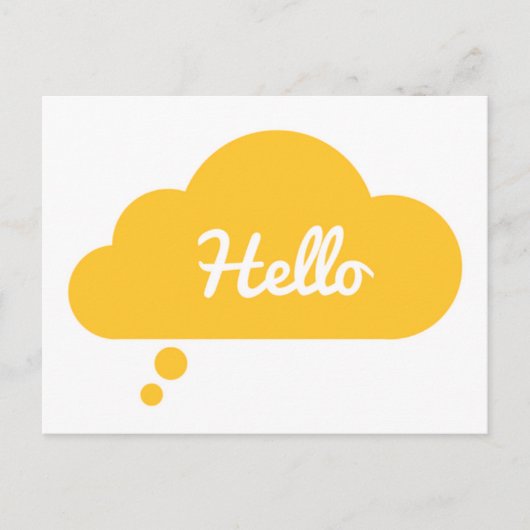 Hello Greeting Card Postcard ポストカード (正面)