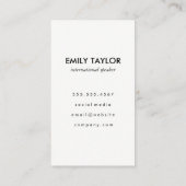 Hello Greetingsメタリックフェイク金ゴールド 名刺 (裏面)