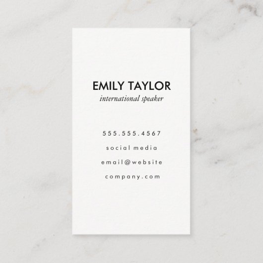 Hello Greetingsメタリックフェイク金ゴールド 名刺 (裏面)