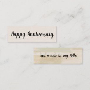 Hello/Happy Anniversary Mini名刺 スキニー名刺