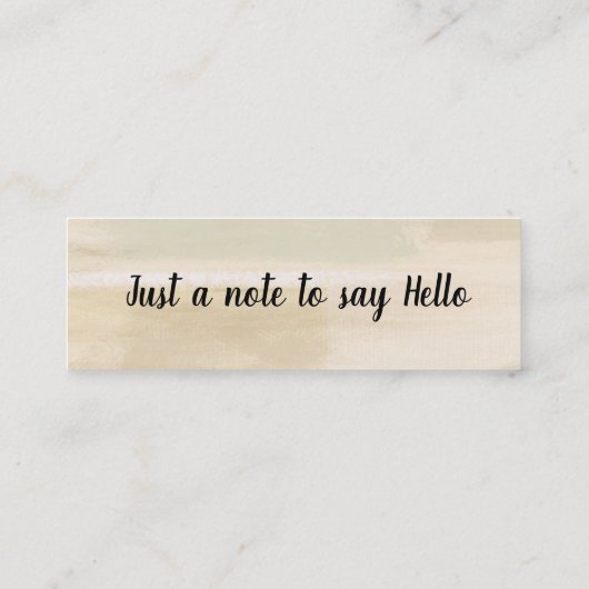 Hello/Happy Anniversary Mini名刺 スキニー名刺 (裏面)