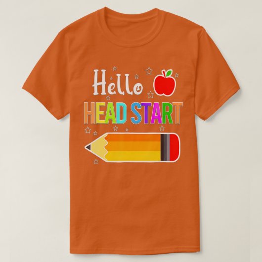 Hello Head Start Squad Back To School Pencil Kids Tシャツ (デザイン正面)
