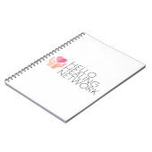Hello Healing Spiral Notebook ノートブック (左側)