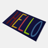 Hello Hi Rug, Indoor Welcome Mat パーソナライズされた, ドアマット (アングル)