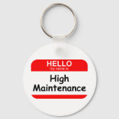 HELLO High Maintenance キーホルダー (正面)