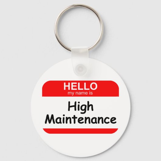 HELLO High Maintenance キーホルダー (正面)