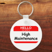 HELLO High Maintenance キーホルダー (正面)