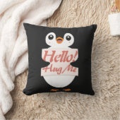 Hello! Hug Me - penguin costume personalization クッション (ブランケット)