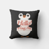 Hello! Hug Me - penguin costume personalization クッション (正面)