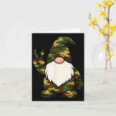 Hello Hunting Season Christmas Camouflage Camo Gno カード (黄色い花)
