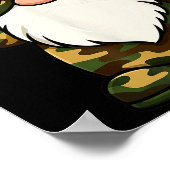 Hello Hunting Season Christmas Camouflage Camo Gno ポスター (角)