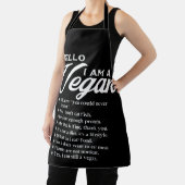 Hello I Am A Vegan 9 Things About Vegan エプロン (インサイチュ)