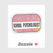 Hello, I am the school psychologist シール (シート)