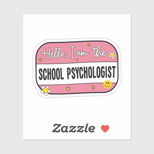 Hello, I am the school psychologist シール (シート)