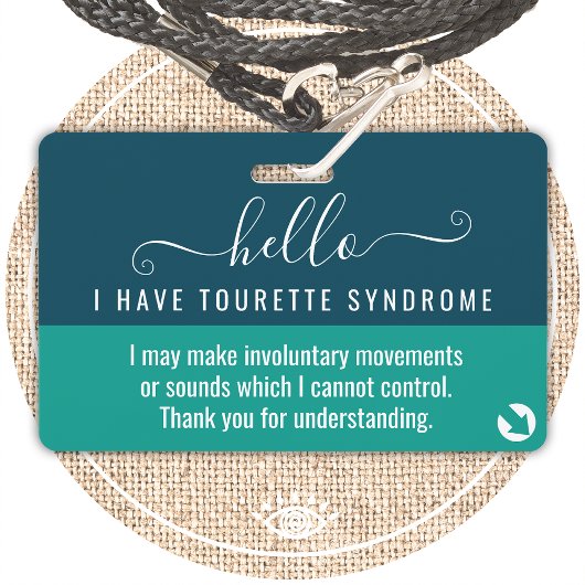 hello i have TOURETTE SYNDROME disability id バッジ