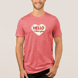 HELLO I LOVE YOU トライブレンドTシャツ