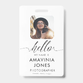 HELLO ID Identification Travelビジネスバッジパス バッジ