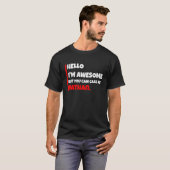 Hello I'm awesome but you can call me nathan sar Tシャツ (正面フル)