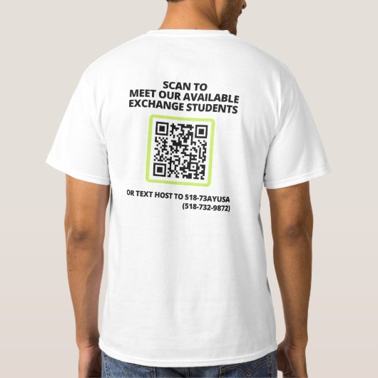 Hello in 違う LanguagesあゆさメンズTシャツ Tシャツ (裏面)