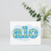 Hello in creole - alo ポストカード (スタンド正面)