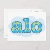 Hello in creole - alo ポストカード (正面/裏面)