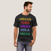 Hello In Different Languages For Adults and Kids   Tシャツ (正面フル)