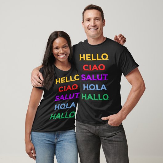 Hello In Different Languages For Adults and Kids Tシャツ (ユニセックス)