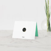 Hello in Light Trail and Sky折り畳みグリーティングカード カード (裏面)