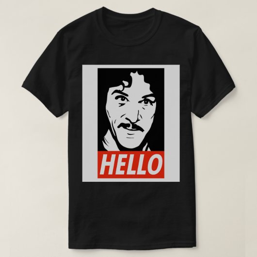 Hello Inigo Montoya野球Tシャツ Tシャツ (デザイン正面)