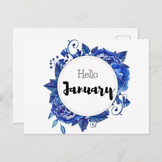 Hello January ポストカード (正面/裏面)