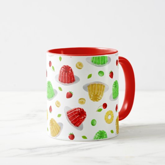 Hello Jello Mug – オン白 マグカップ (正面右)