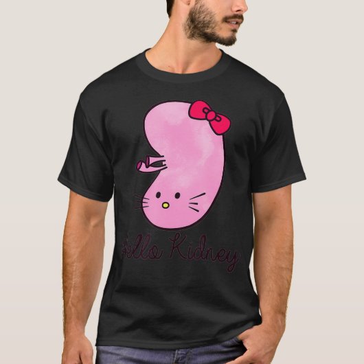 Hello Kidneyおもしろい感謝の気持ちを表す Tシャツ (正面)