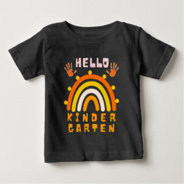 HELLO KINDERGARTEN - ひんやりレインボー ベビーTシャツ