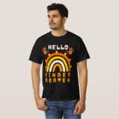 HELLO KINDERGARTEN - ひんやりレインボー Tシャツ (正面フル)