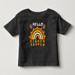 HELLO KINDERGARTEN - クールレインボー トドラーTシャツ