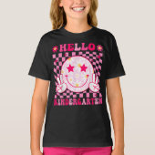 Hello Kindergarten - Back To School Groovy Tシャツ (正面)
