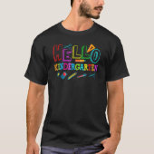 Hello Kindergarten Back To School Teacher Tシャツ (正面)