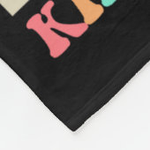 Hello Kindergarten Byck To School Groovy Teacher S フリースブランケット (角)