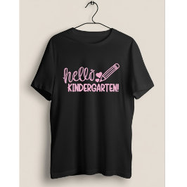 Hello Kindergarten Pencil Cute Back to School Gift Tシャツ