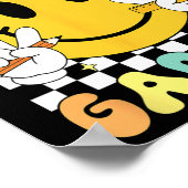 Hello Kindergarten Smile Face Back To School Kinde ポスター (角)