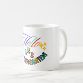 Hello Kindergarten Teacher Mug,Back to School gift コーヒーマグカップ (正面右)