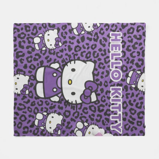 hello kitty フリースブランケット (正面(横))