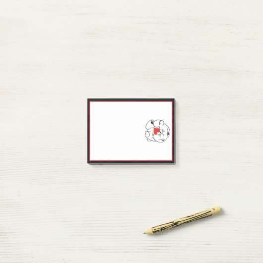 HELLO KOKORO CHOW犬 ポストイット (デスク上)