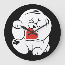 HELLO KOKORO CHOW犬 ラージ壁時計