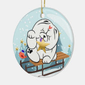 HELLO KOKORO Chow Ornament セラミックオーナメント (左)