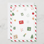 Hello Letter from Your Christmas小妖精や小人 招待状 (裏面)