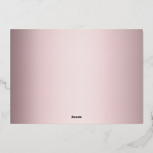 Hello Little エレガント One Scriptフォト誕生箔 箔シーズンカード (裏面)