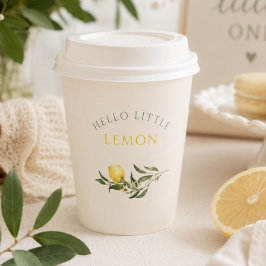 Hello Little Lemon Citrus Baby Shower 紙コップ