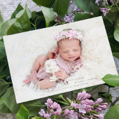 Hello Little Oneスクリプトエレガントフォト誕生 箔シーズンカード