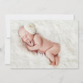 HELLO LITTLE ONE Birth Announcement //金ゴールド 案内状 (裏面)